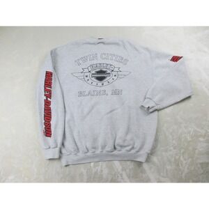 VINTAGE Harley Davidson Sweater Mens Extra Large Gray Pullover Motorcycle 90s*